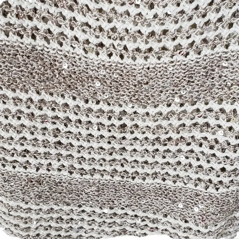 INC International Concepts Sequin Sleeveless Knit Cowl Neck Top XS  Metallic